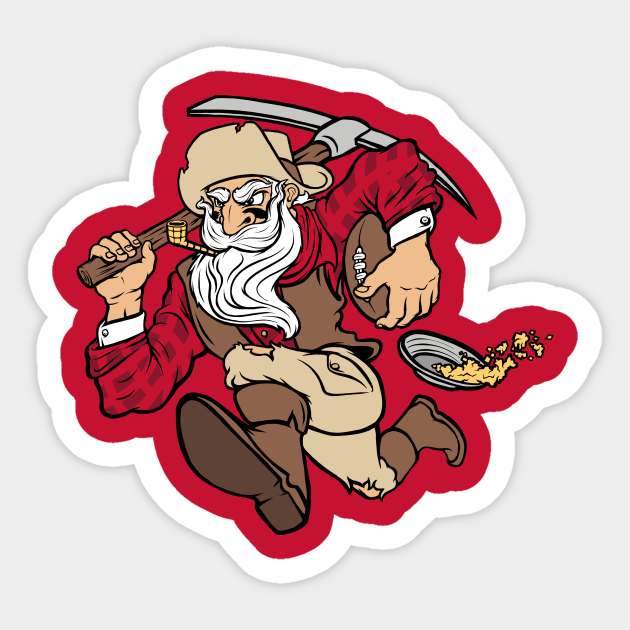 San Francisco 49ers Gold Rush Miners 49ers Sticker TeePublic